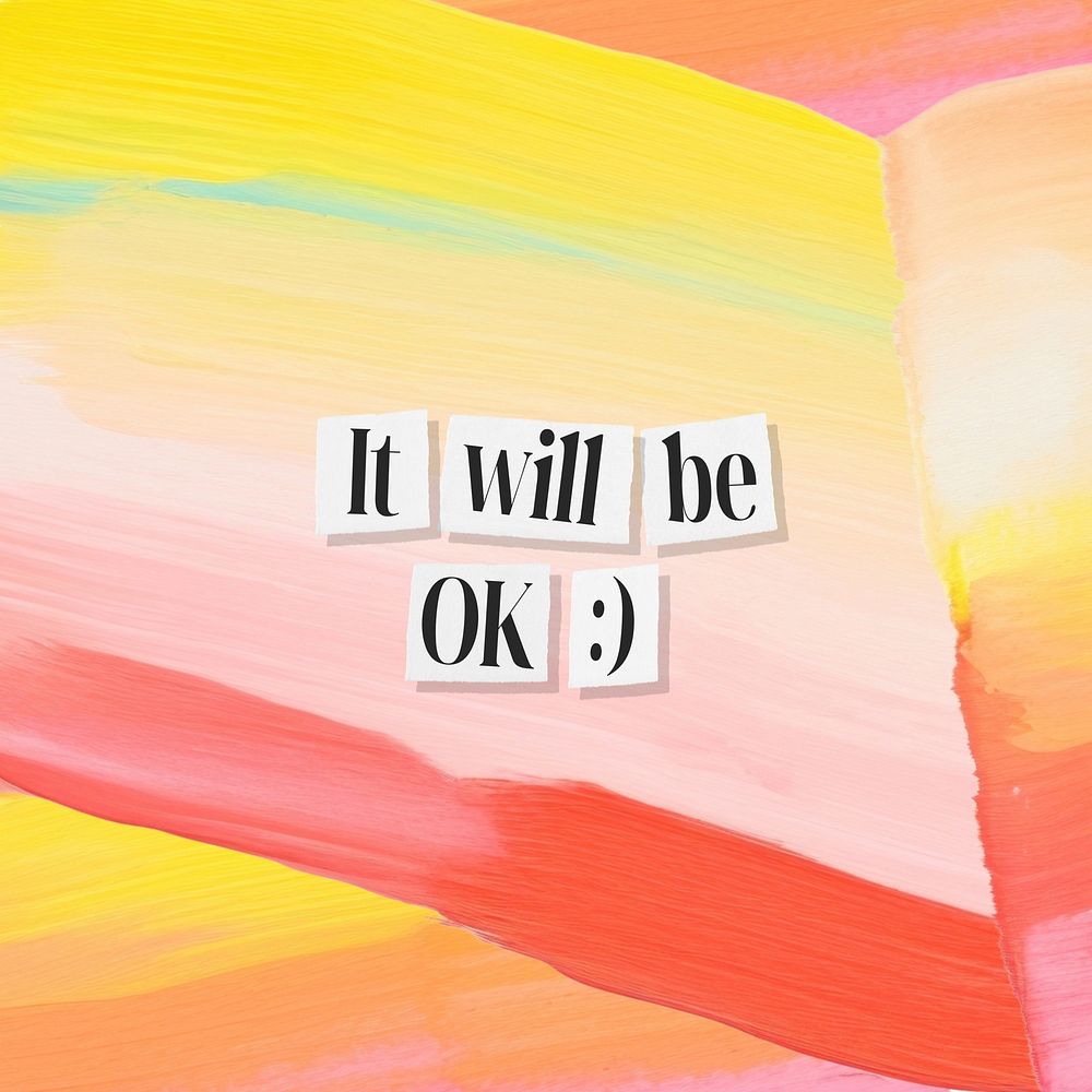 It will be okay quote Facebook post template