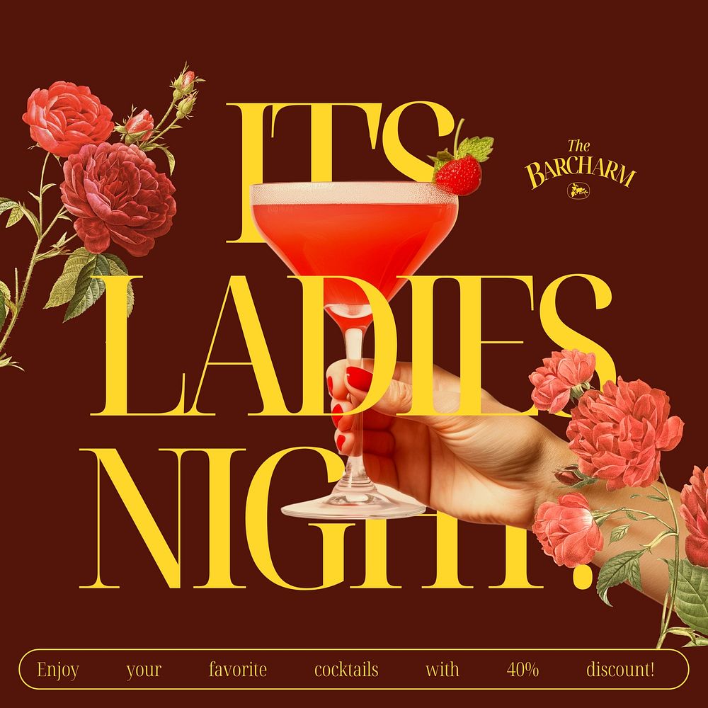 Ladies night Instagram post template
