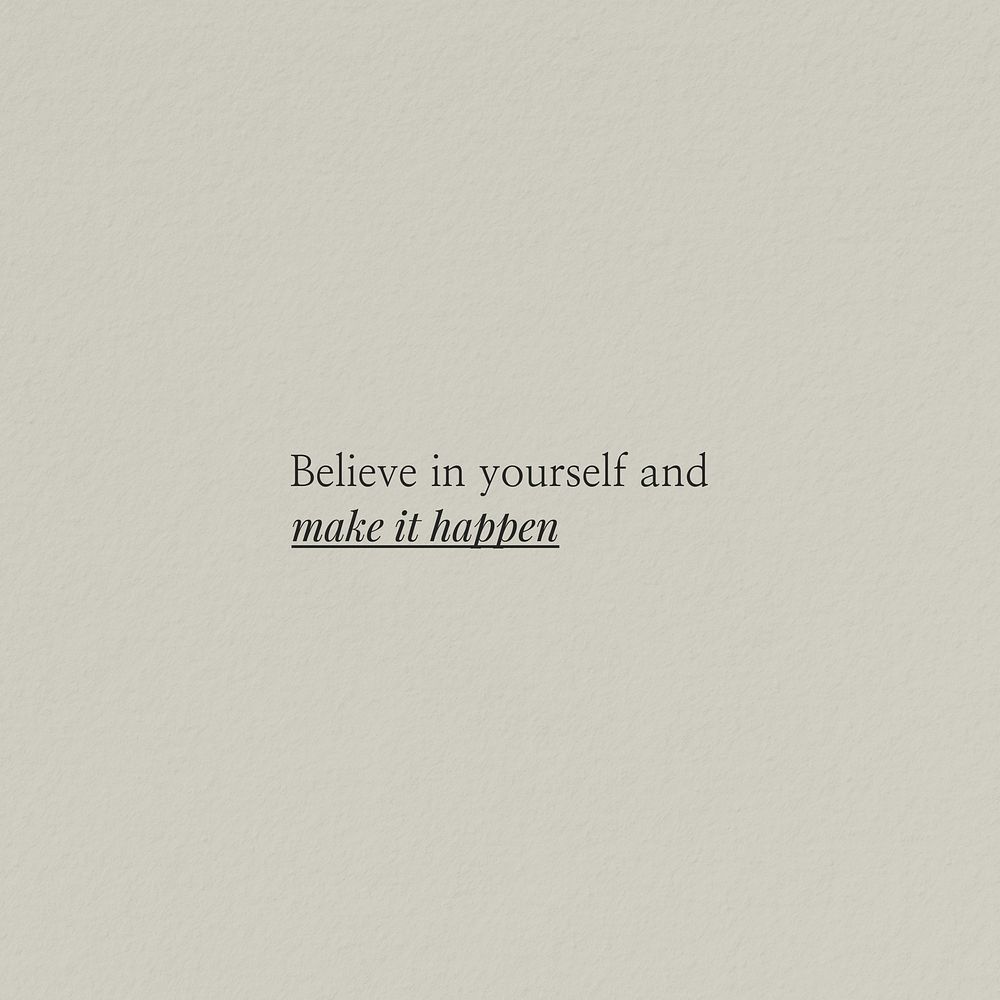 Believe inspiration quote Instagram post template