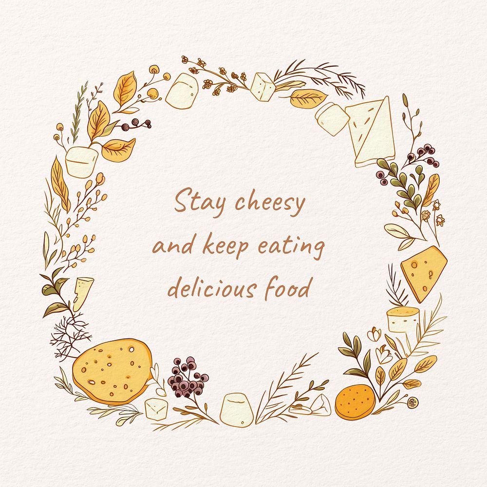 Foodie quote Instagram post template