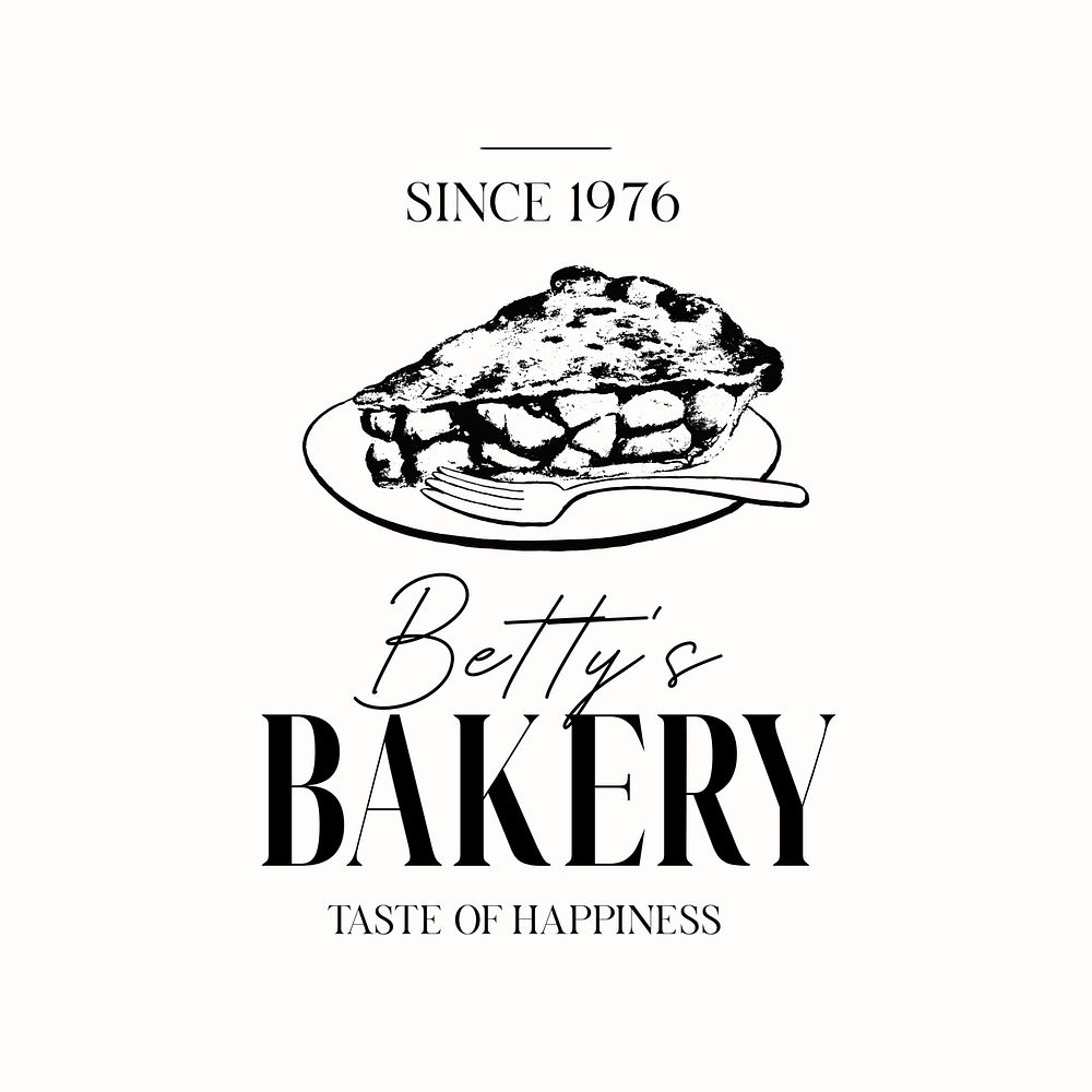 Bakery logo template  business branding design