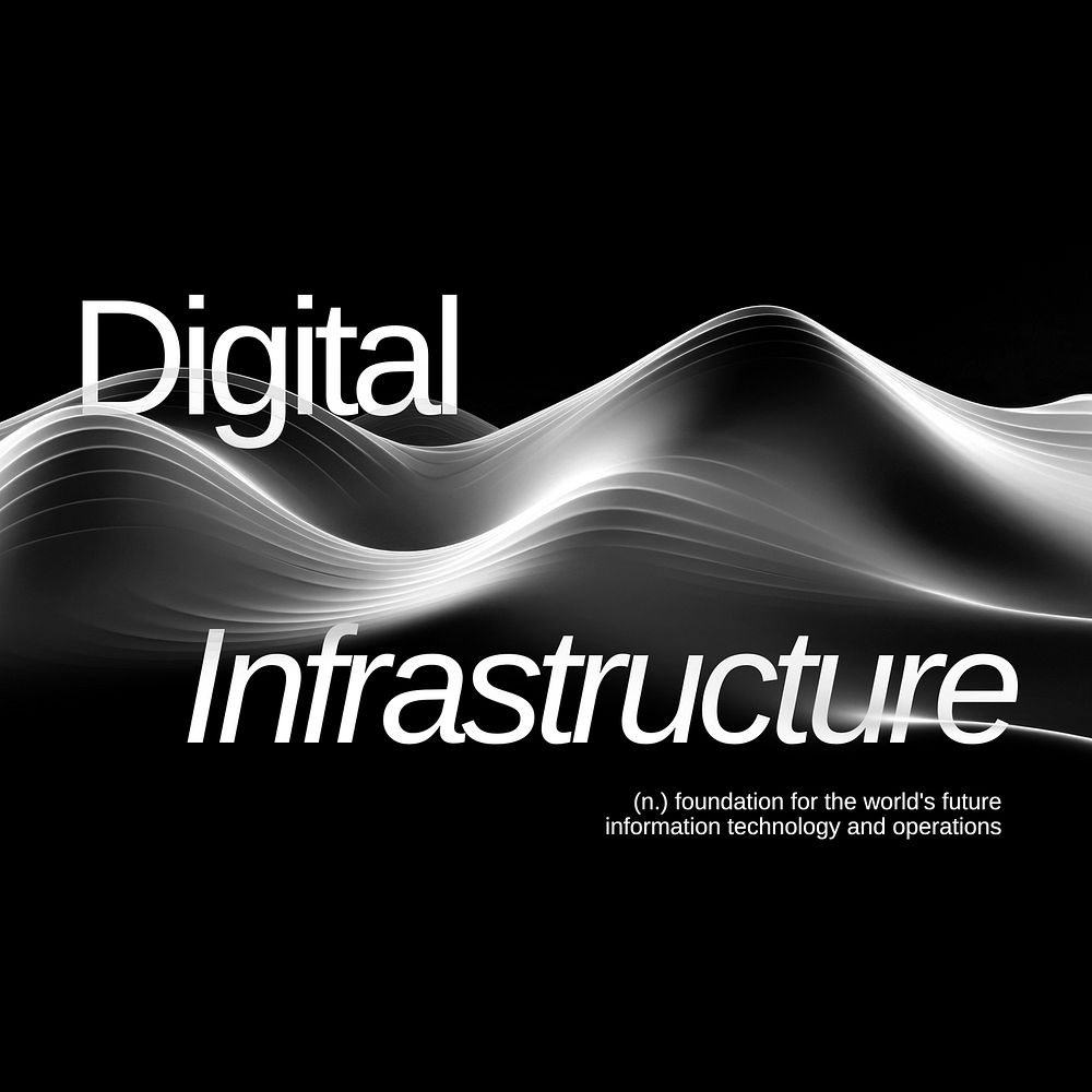 Digital infrastructure  Instagram post template