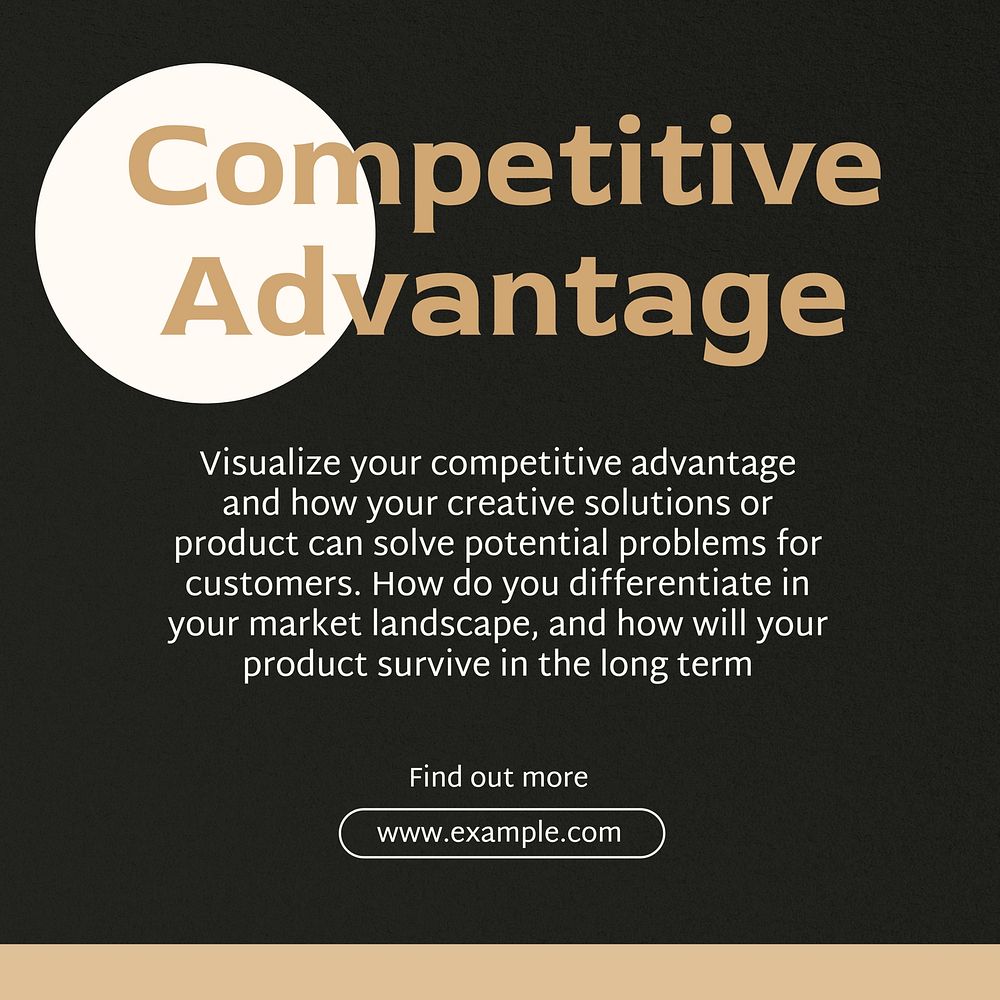 Competitive advantage Instagram post template