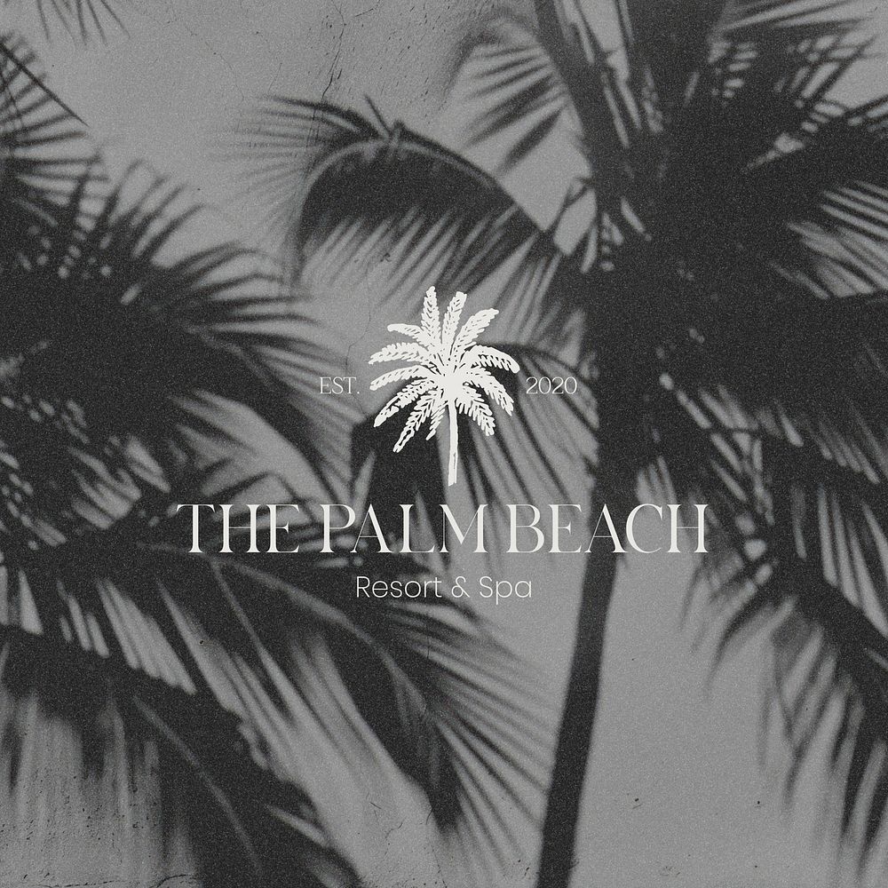 Palm beach resort Instagram post template