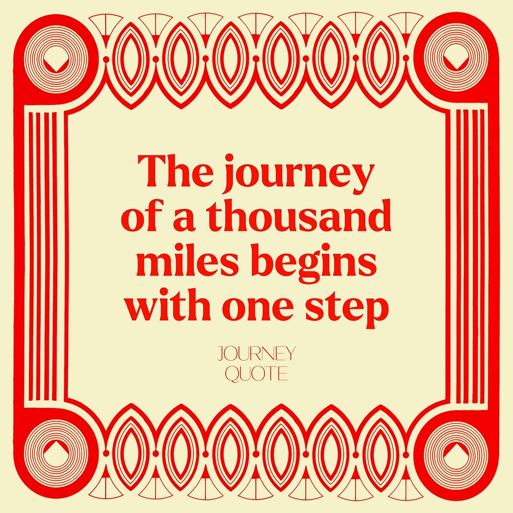 Journey quote Instagram post template