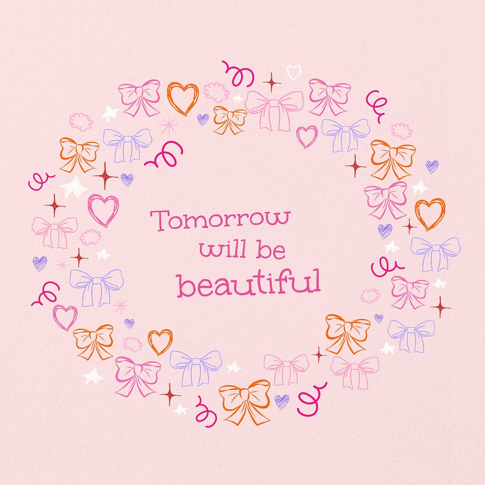 Beautiful tomorrow Instagram post template