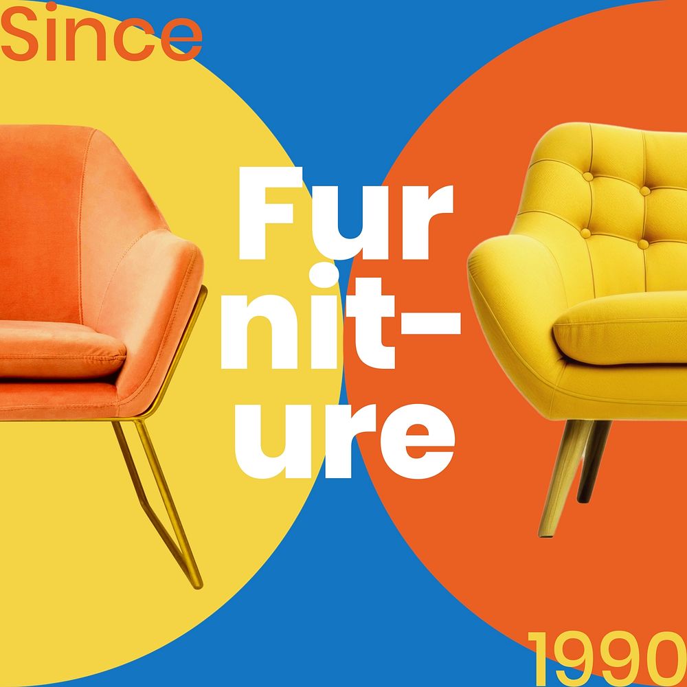Furniture brand Instagram post template