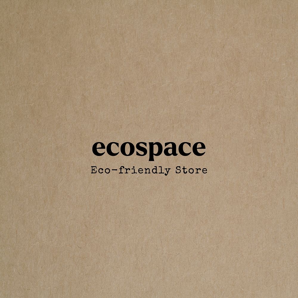 Eco store logo Instagram post template