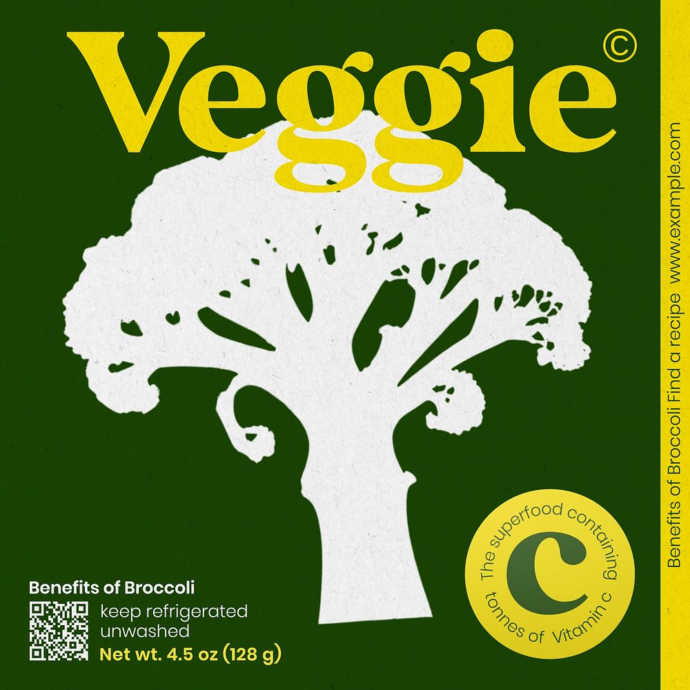 Broccoli label template