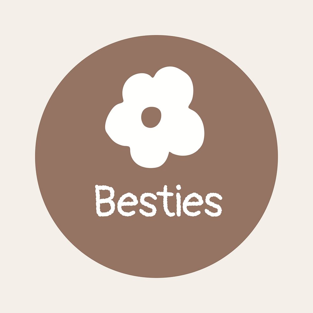 Bestie IG story cover template illustration