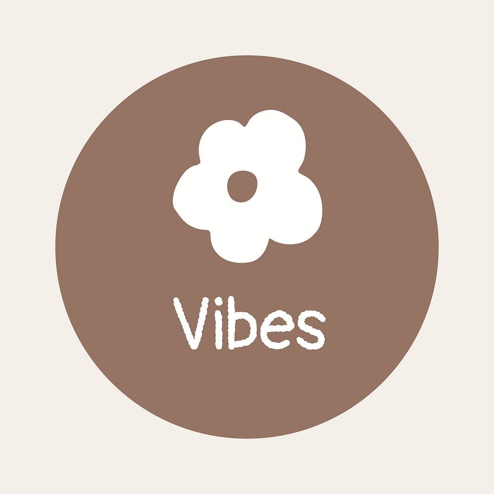 Vibes IG story cover template illustration