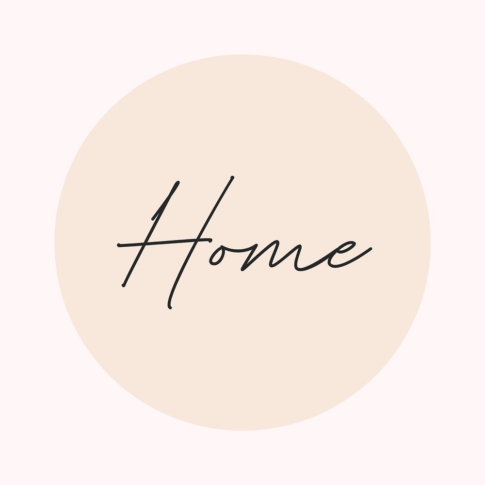 Home IG story cover template illustration