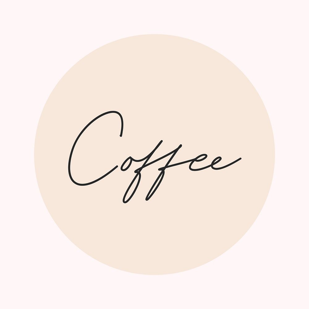Coffee IG story cover template illustration