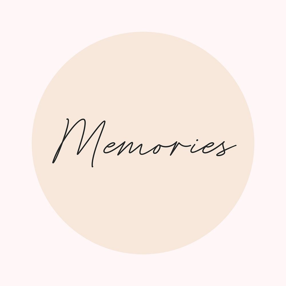 Memory IG story cover template illustration