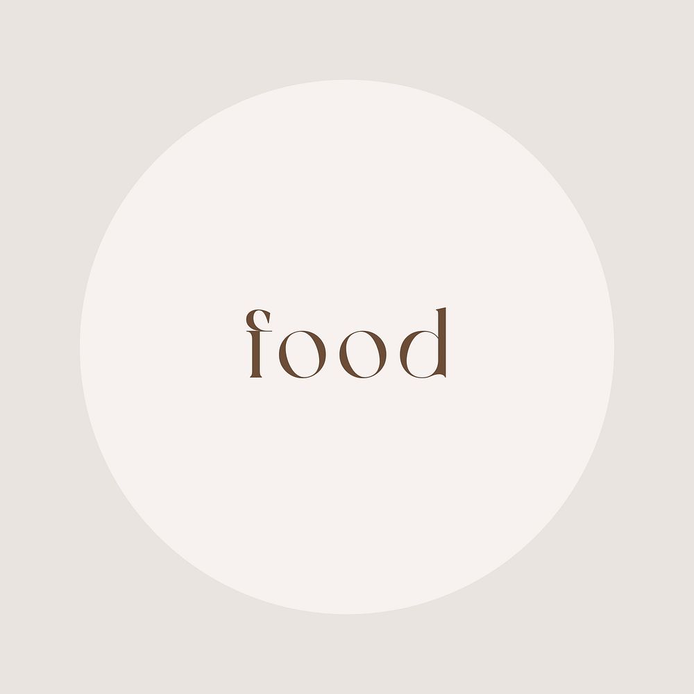 Food IG story cover template illustration