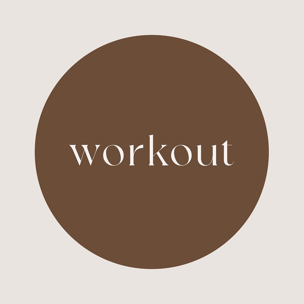 Workout IG story cover template illustration