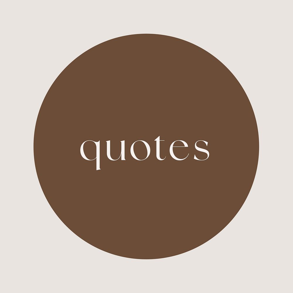 Quote IG story cover template illustration