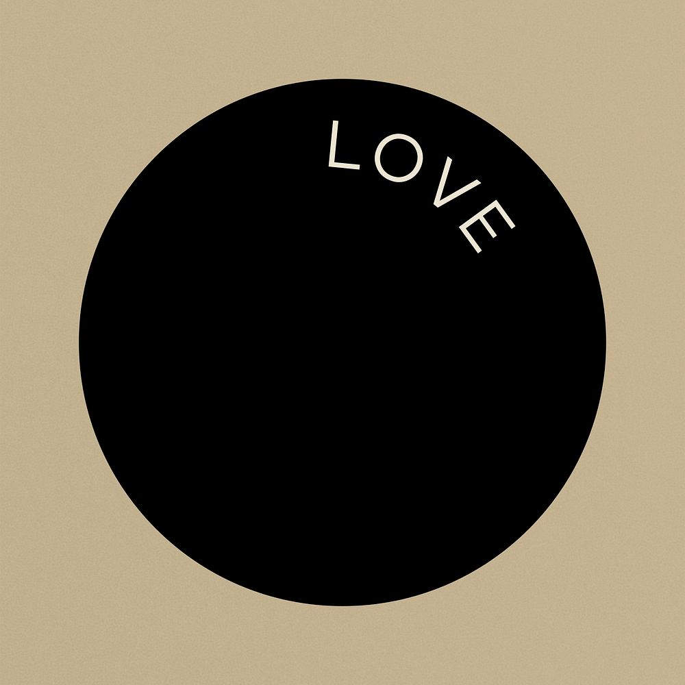 Black love Instagram story highlight cover template illustration