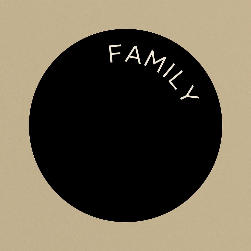 Black family Instagram story highlight cover template illustration