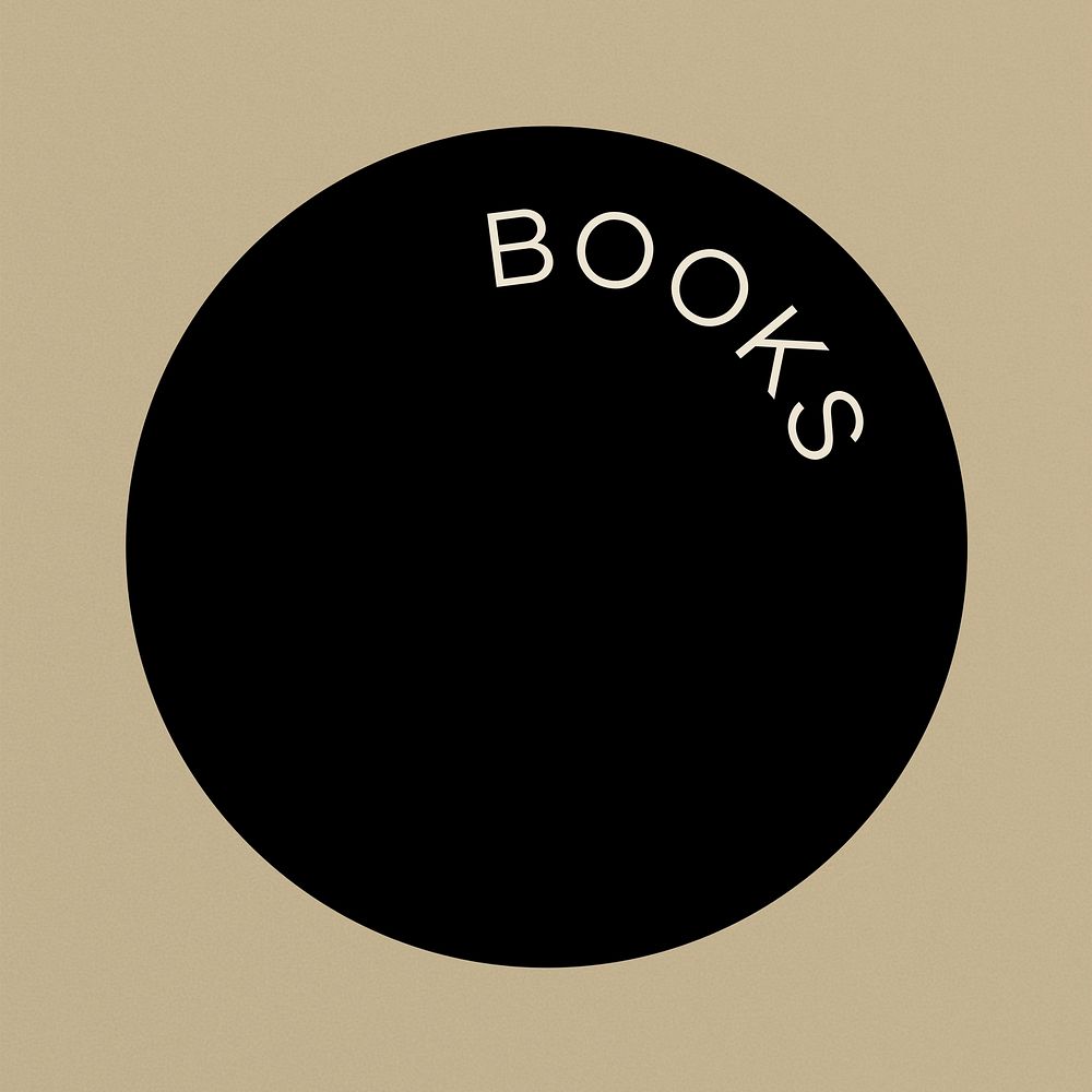 Black books Instagram story highlight cover template illustration