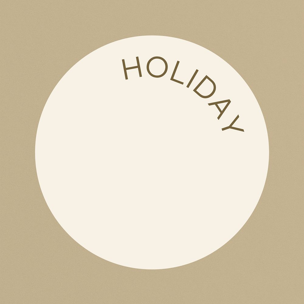 Beige holidays Instagram story highlight cover template illustration