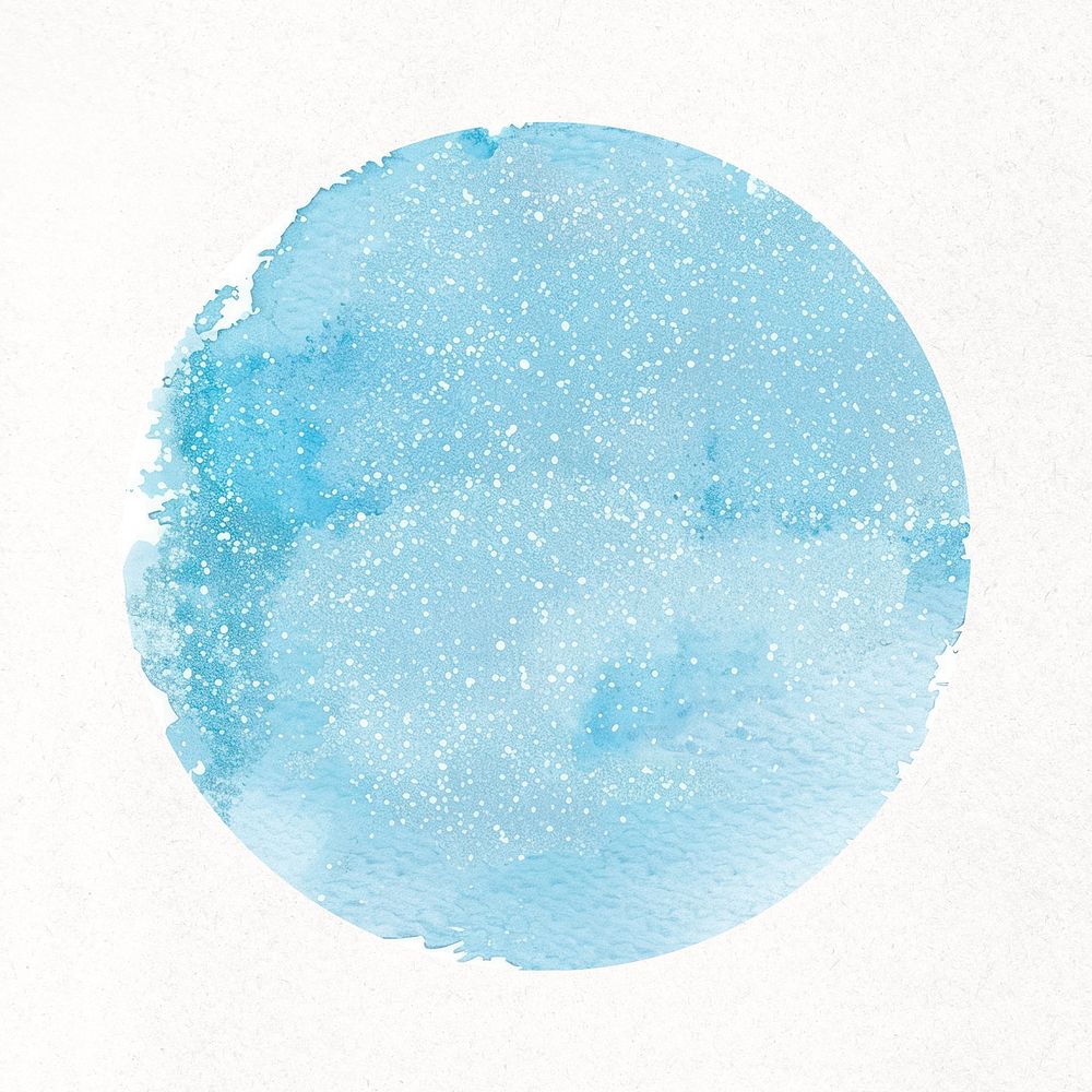 Blue watercolor  IG story cover template illustration