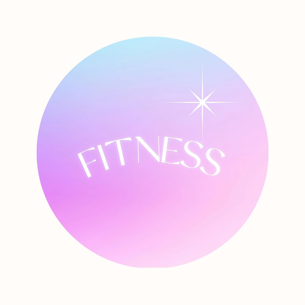 Fitness  aura gradient Instagram highlight cover template