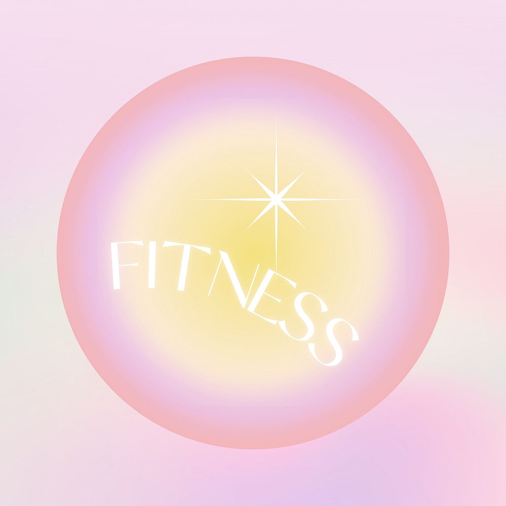 Fitness  aura gradient Instagram highlight cover template