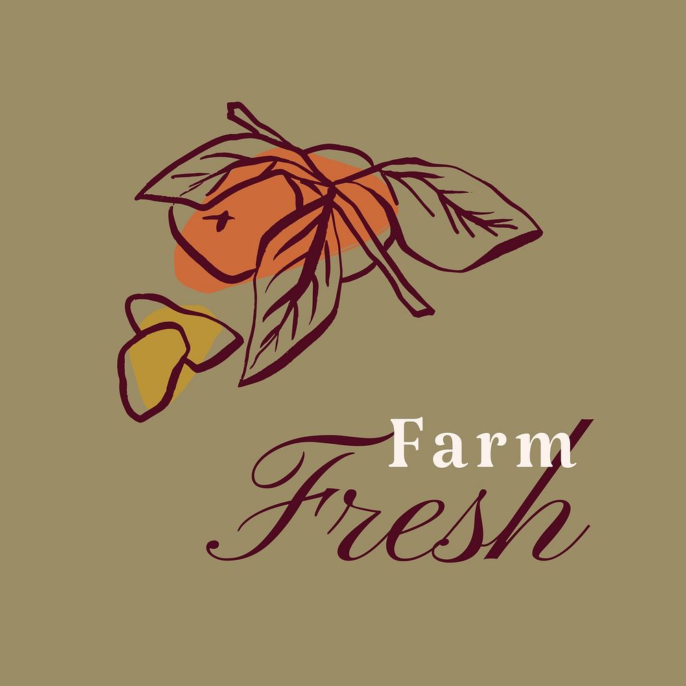 Farm fresh logo template