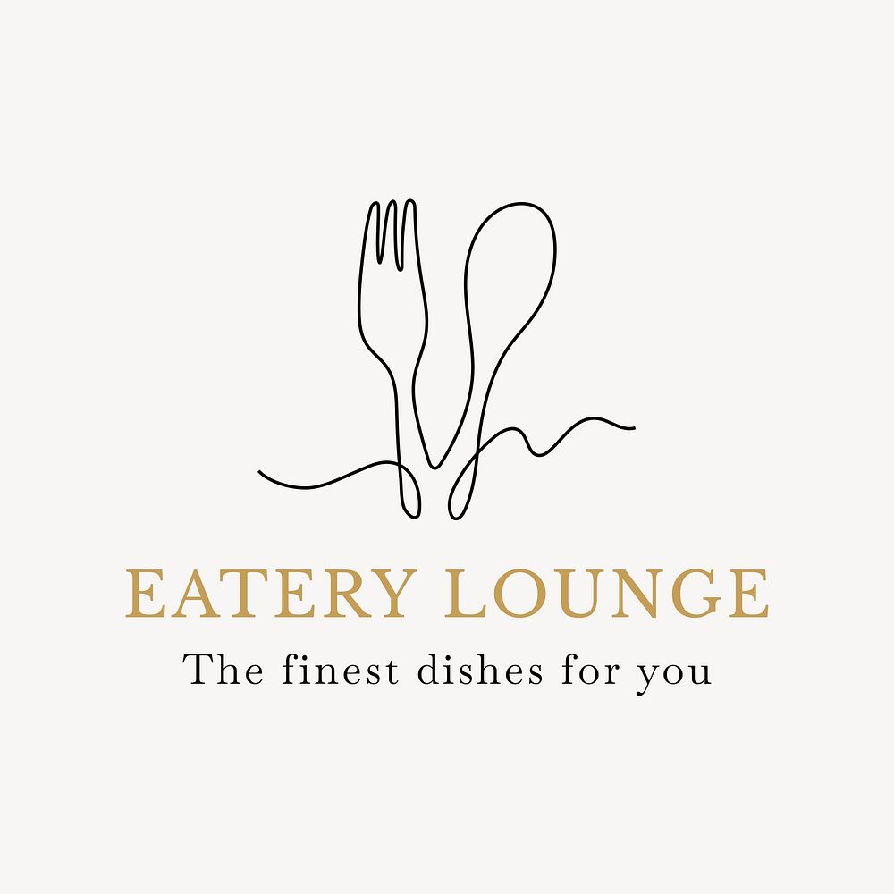Eatery lounge logo template