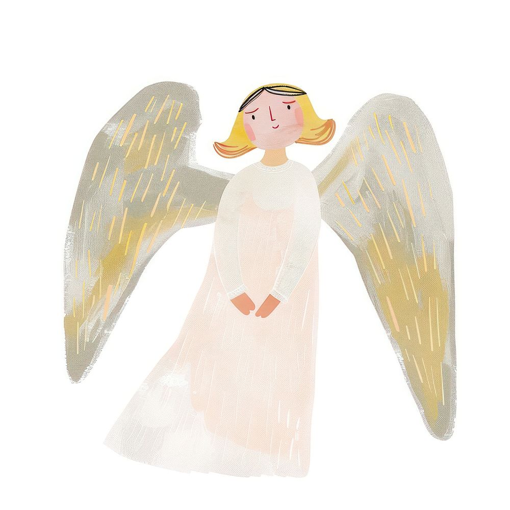 Cute angel illustration archangel wedding female.