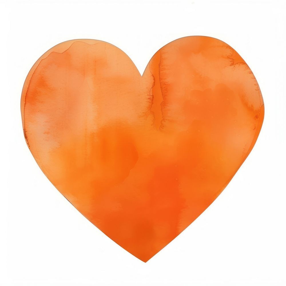 Clean orange heart clothing apparel hardhat.