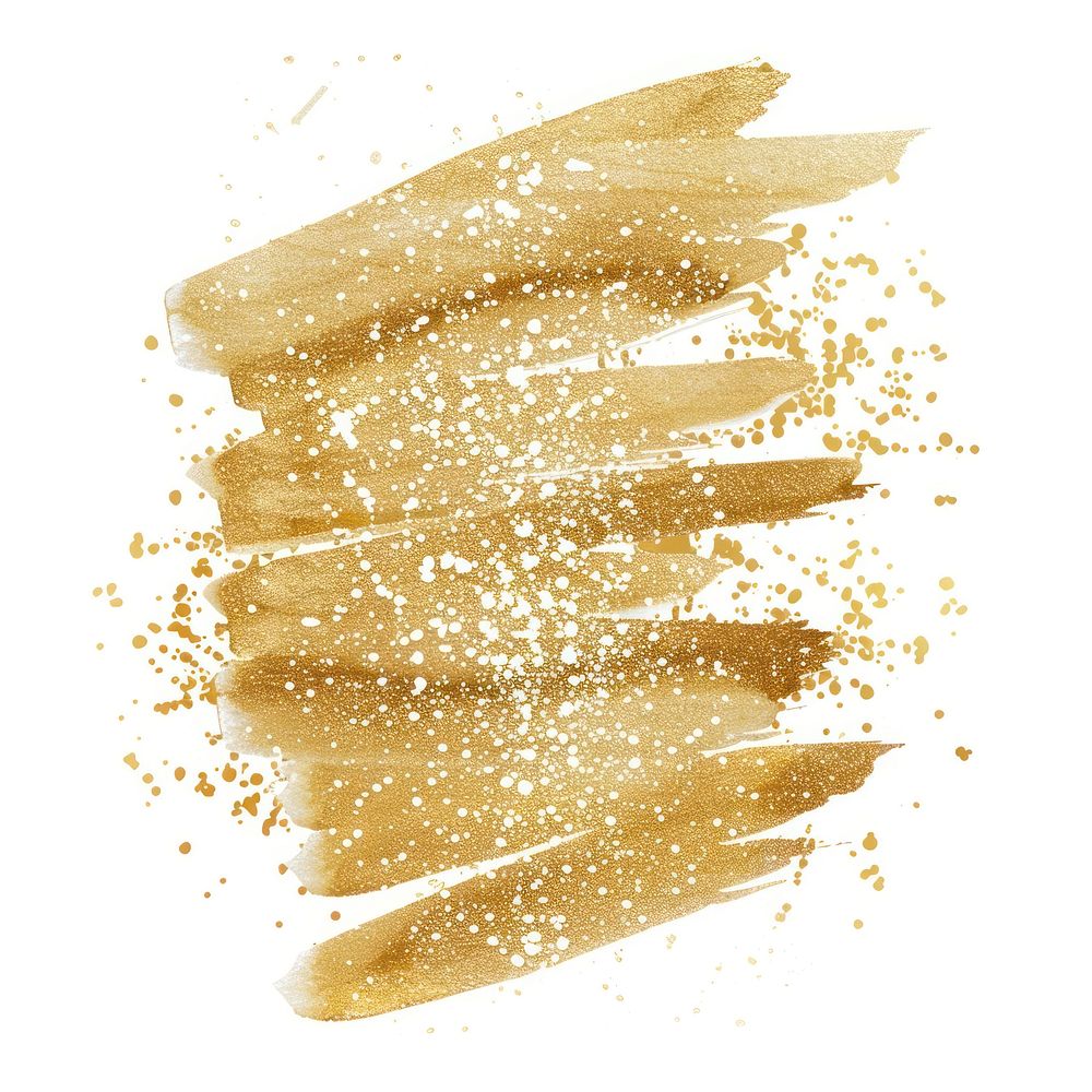Clean gold glitter produce animal powder.
