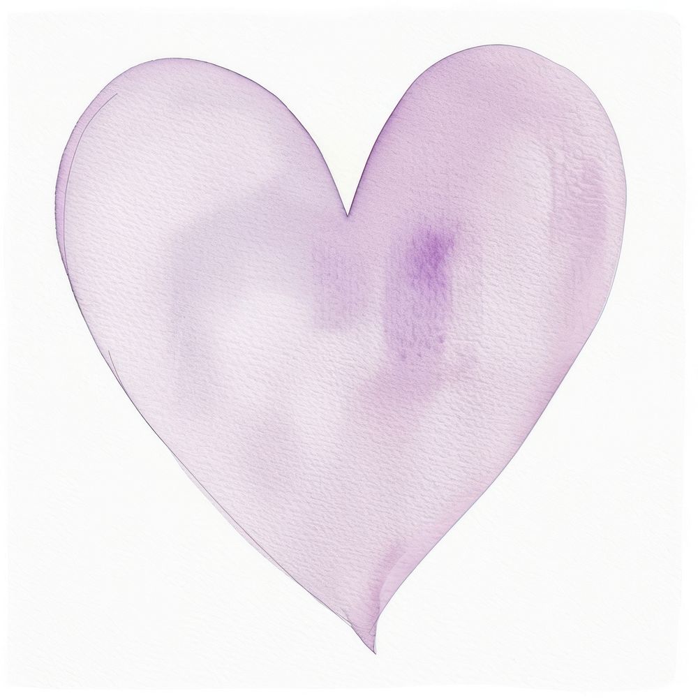 Clean light purple heart balloon.