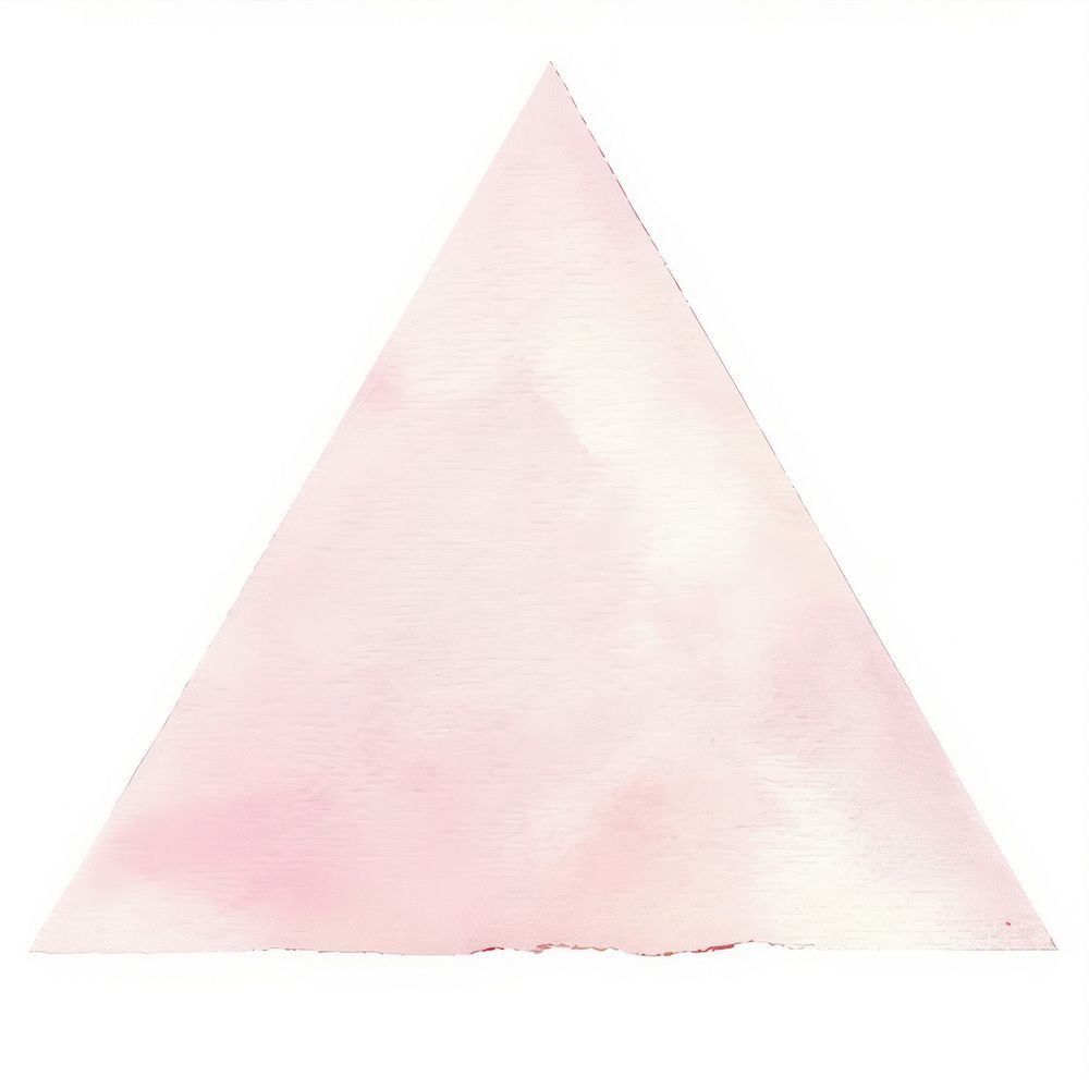 Clean light pink triangle.