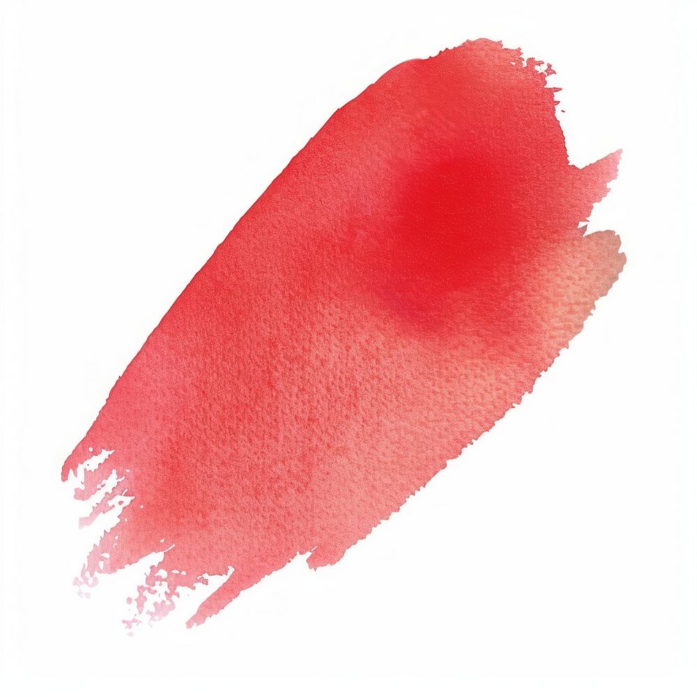 Clean spring red paper cosmetics lipstick.