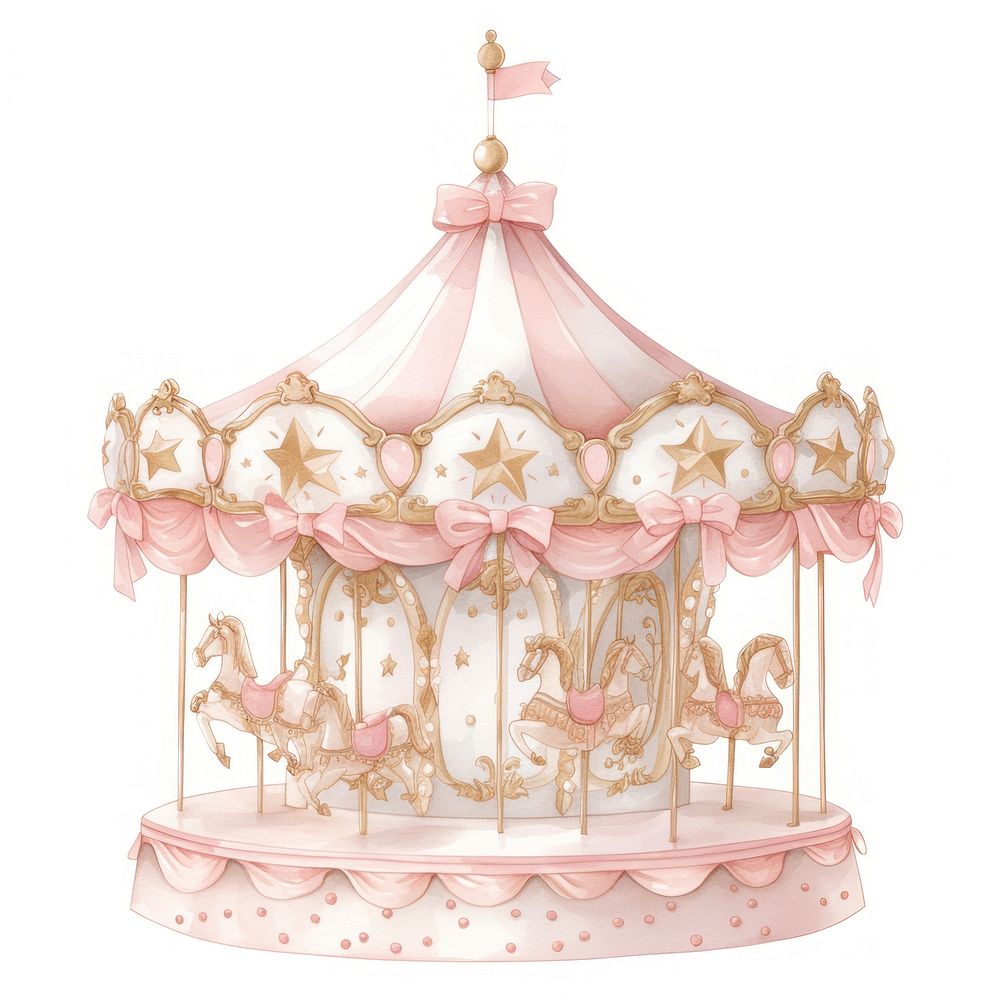 Coquette carousel chandelier play lamp.