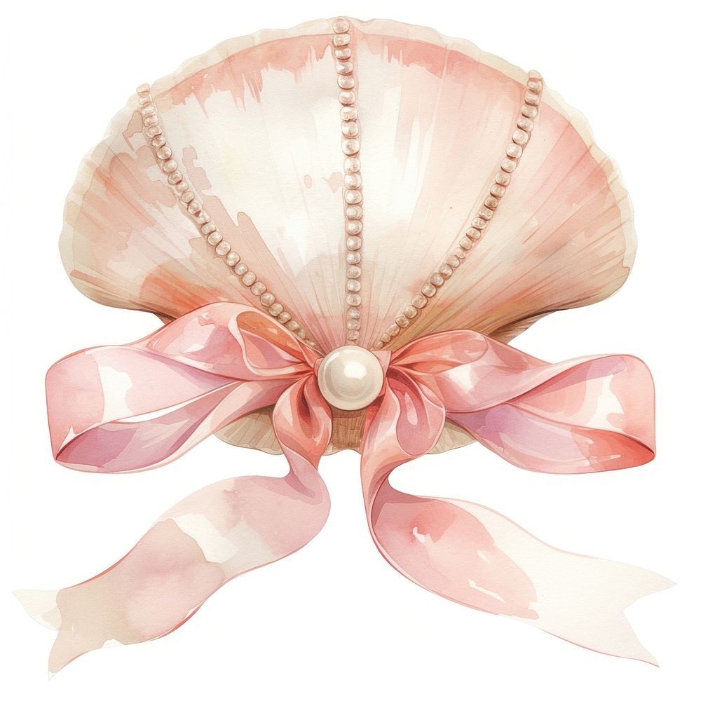 Coquette shell with a pearl invertebrate accessories accessory.