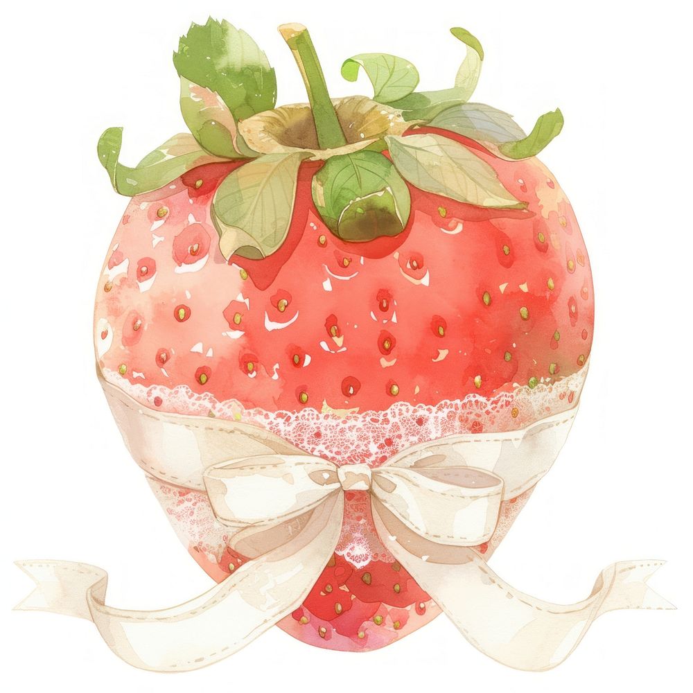 Coquette strawberry clothing produce dessert.