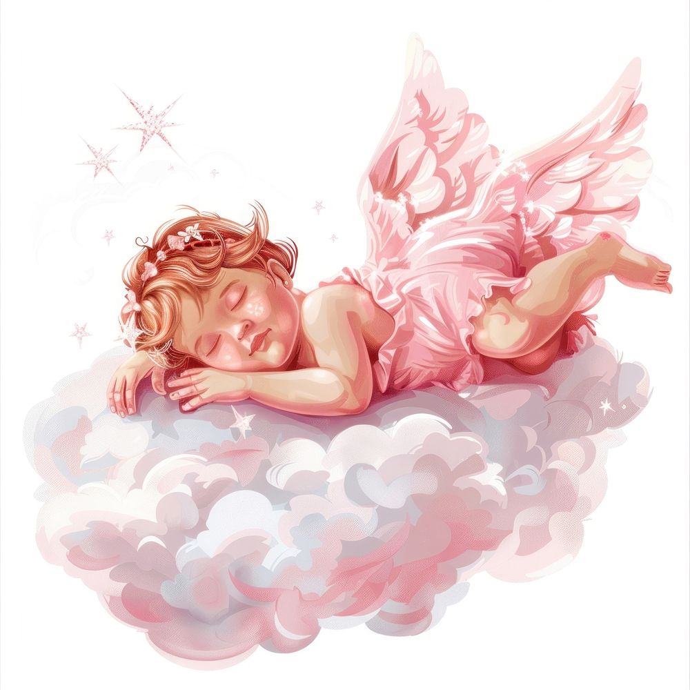 Cute cupid illustration archangel person human.