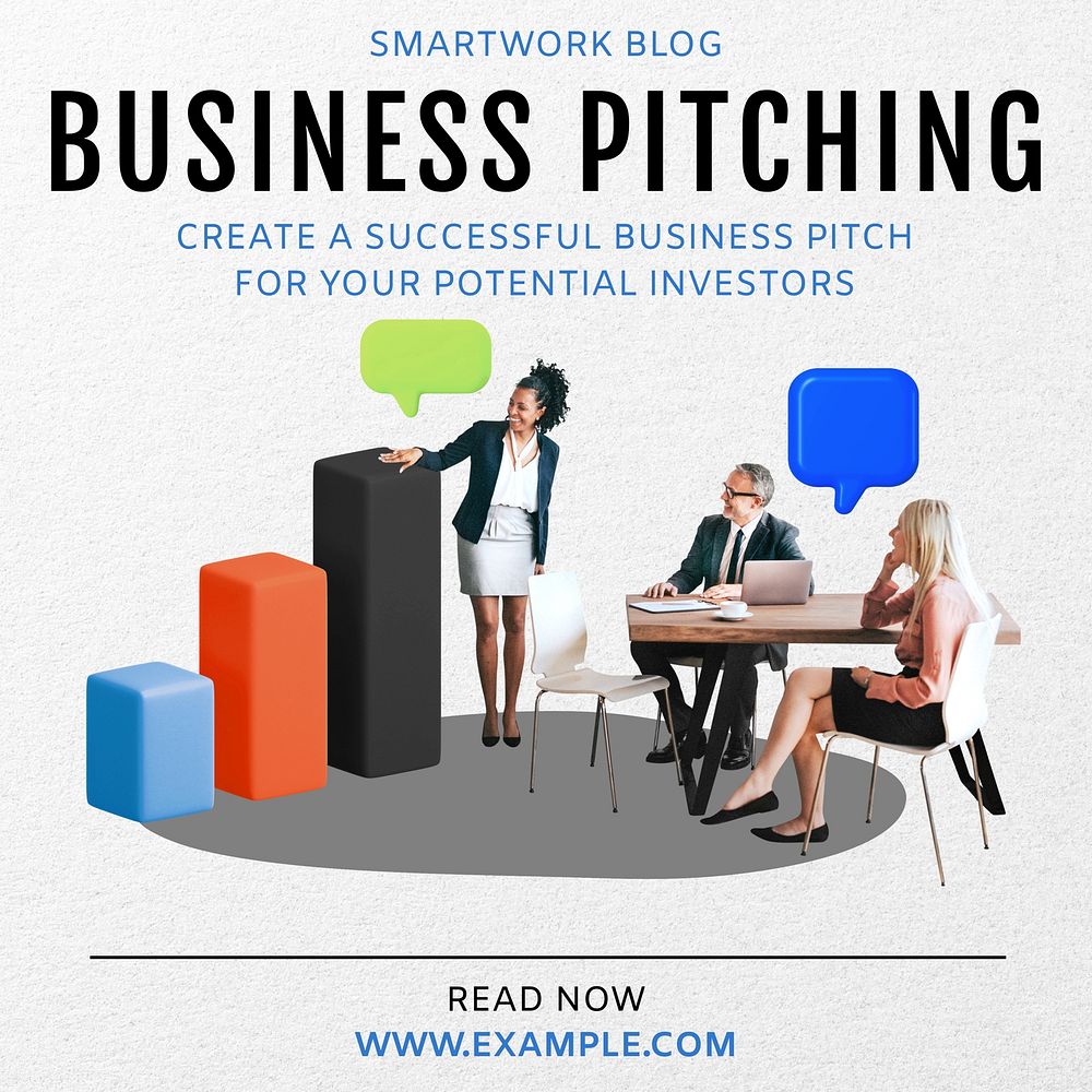 Business pitching Instagram post template