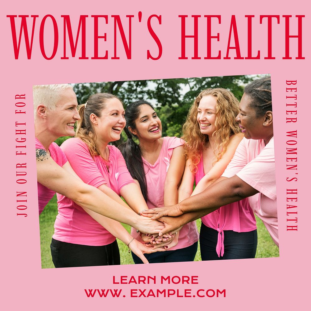 Women's health Instagram post template