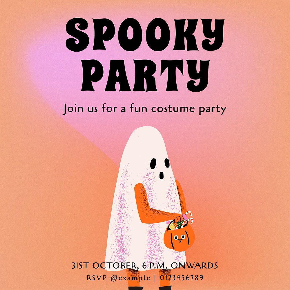 Halloween party  Instagram post template