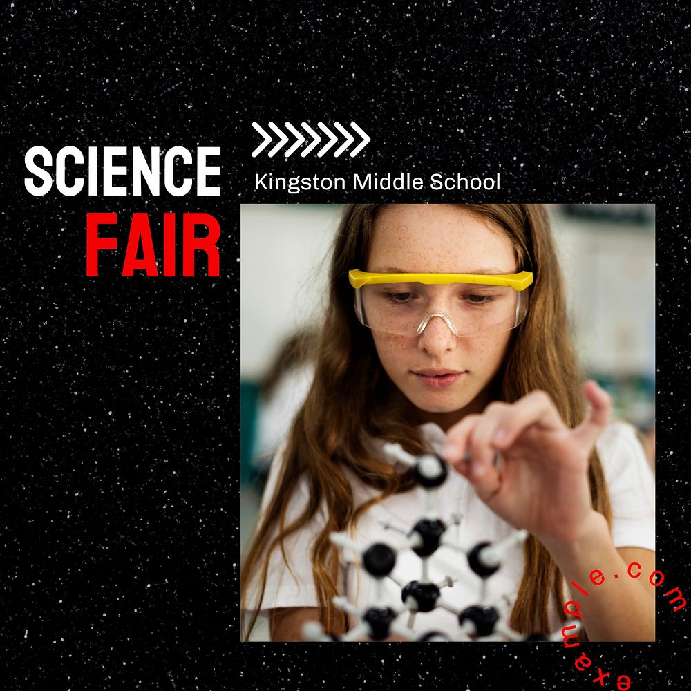 Science Fair Instagram post template