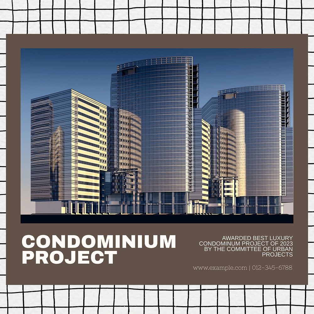 Condominium project Instagram post template