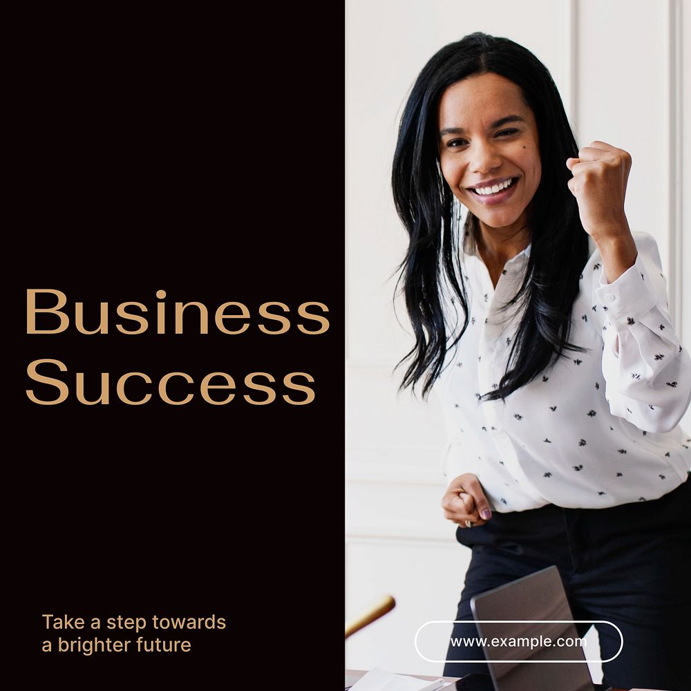 Business success Instagram post template