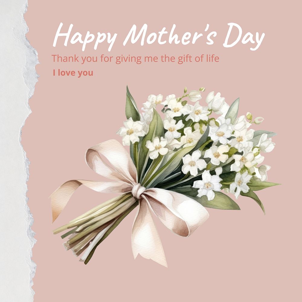 Happy mother's day Instagram post template