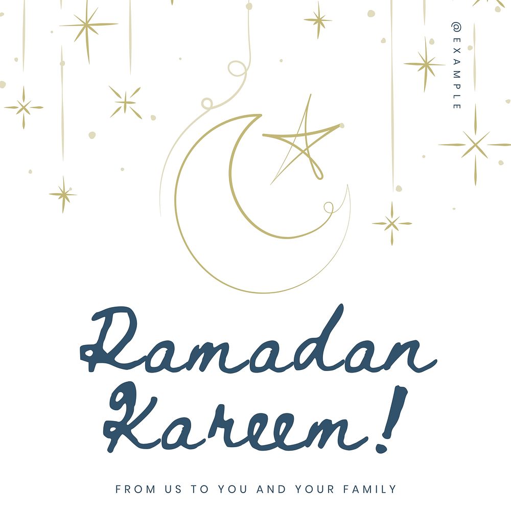 Ramadan Kareem Facebook post template