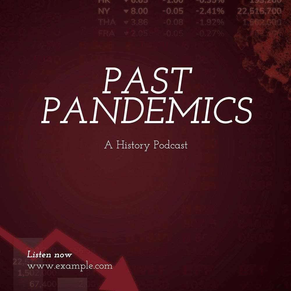 Pandemic podcast Instagram post template