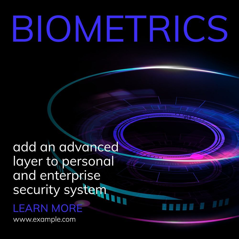Biometrics Instagram post template
